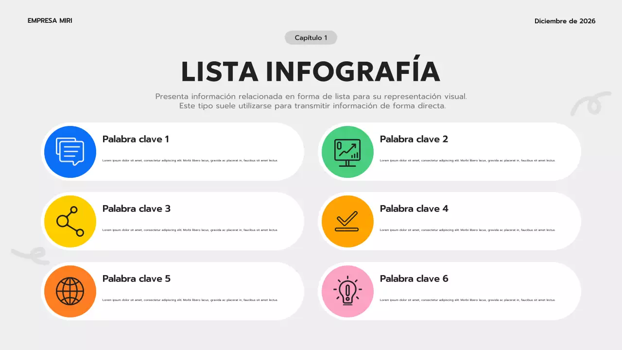 guía de infografía moderna azul