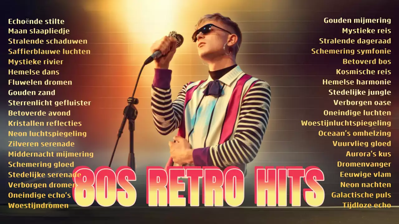 gele retro muziek afspeellijst