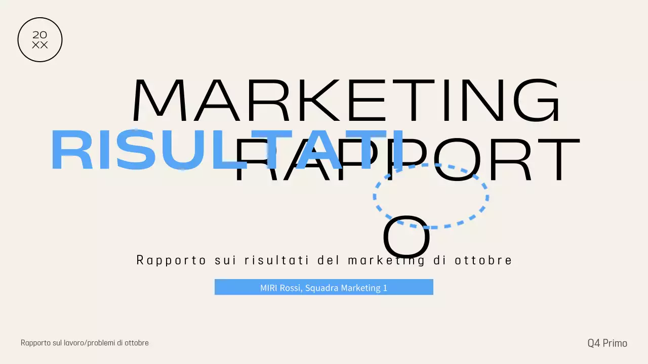 Consegna delle informazioni del rapporto Ivory Modern