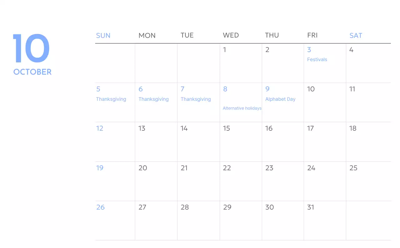 Kalender pelacak sasaran foto dengan percikan warna biru