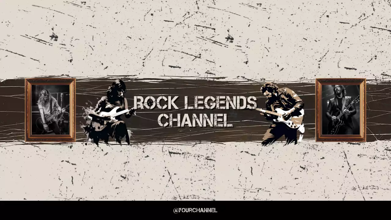 Beige Retro Rock Promotion YouTube Thumbnail