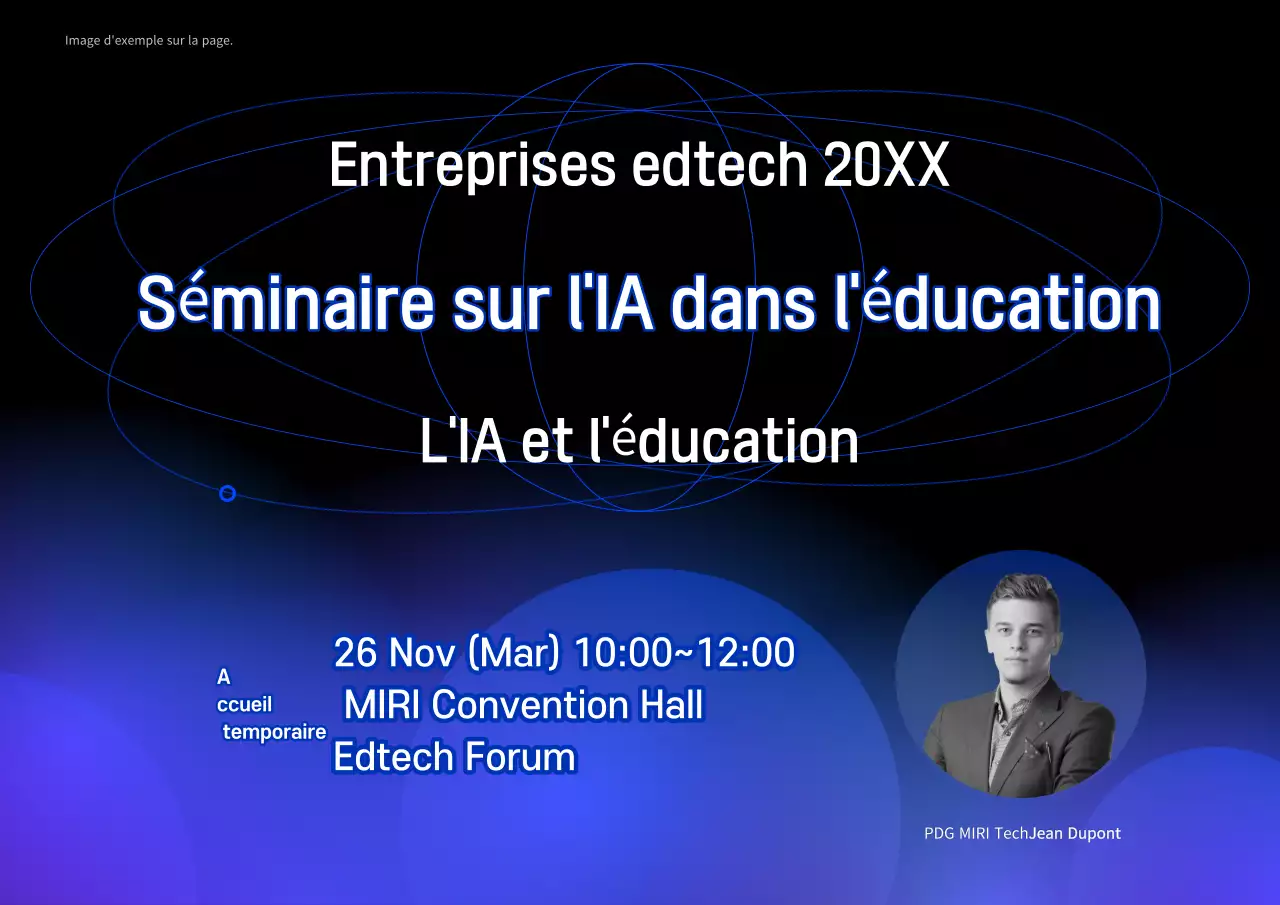 Promouvoir des séminaires de formation modernes et bleus