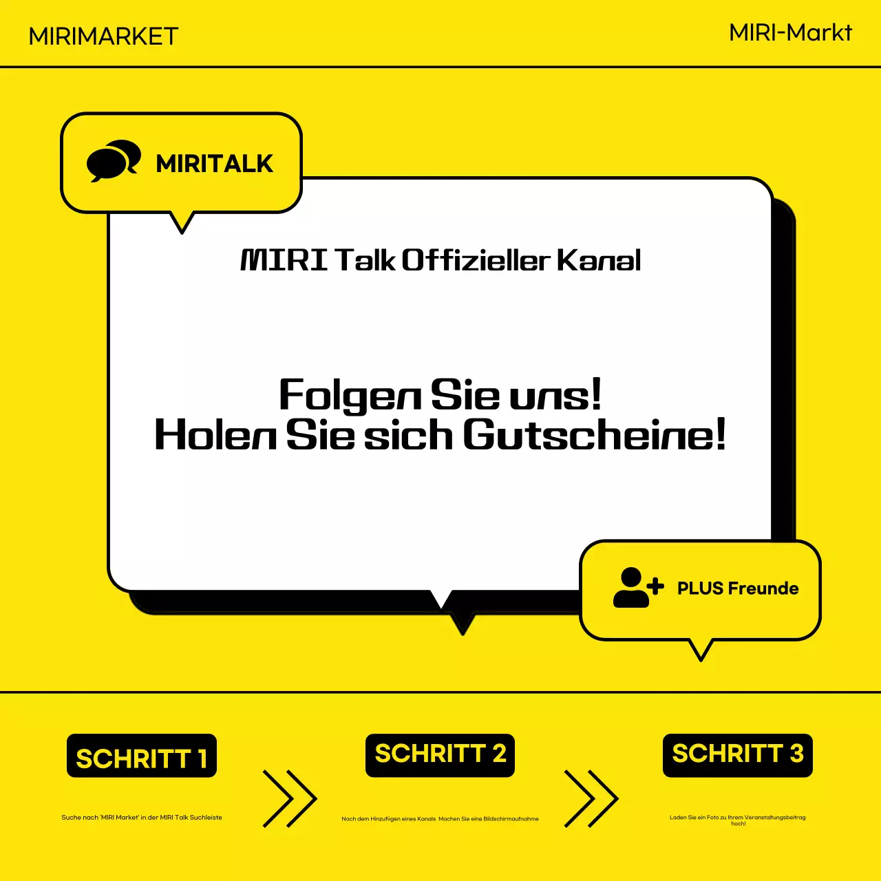 Gelb Modern Werbeveranstaltung