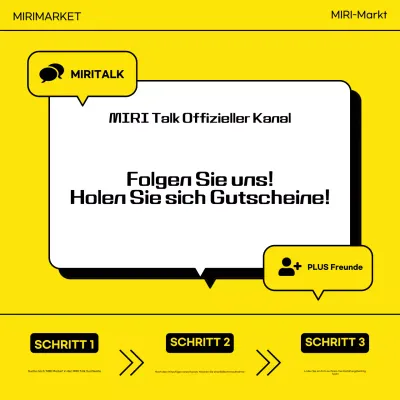 Gelb Modern Werbeveranstaltung