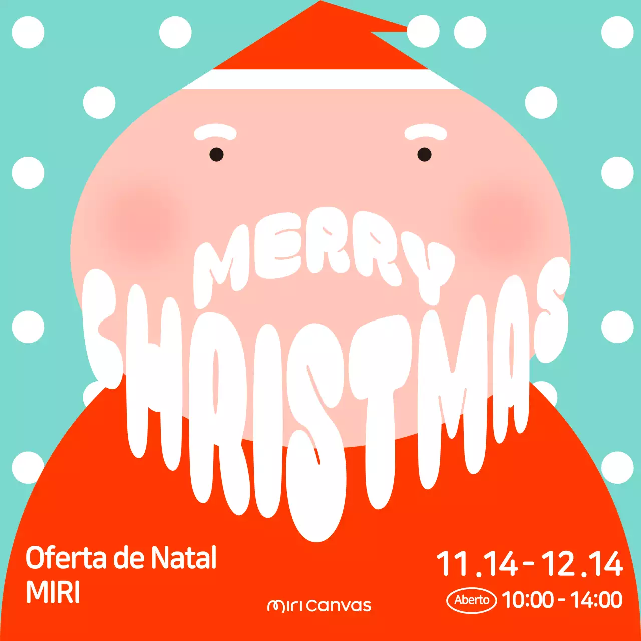 Evento de Natal Mint Cute