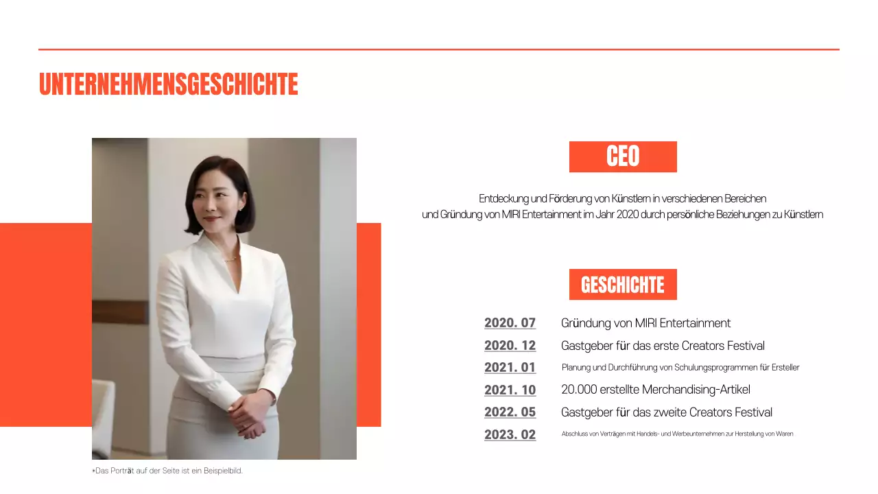 Förderung der orangefarbenen Retro- und Kitschunterhaltung