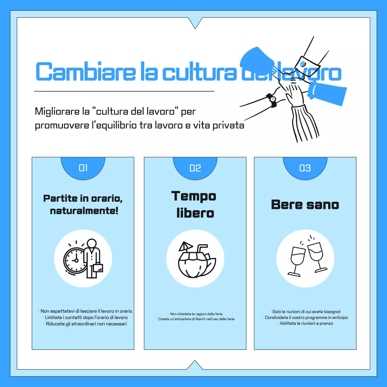 Guida blu alla cultura del luogo di lavoro moderno