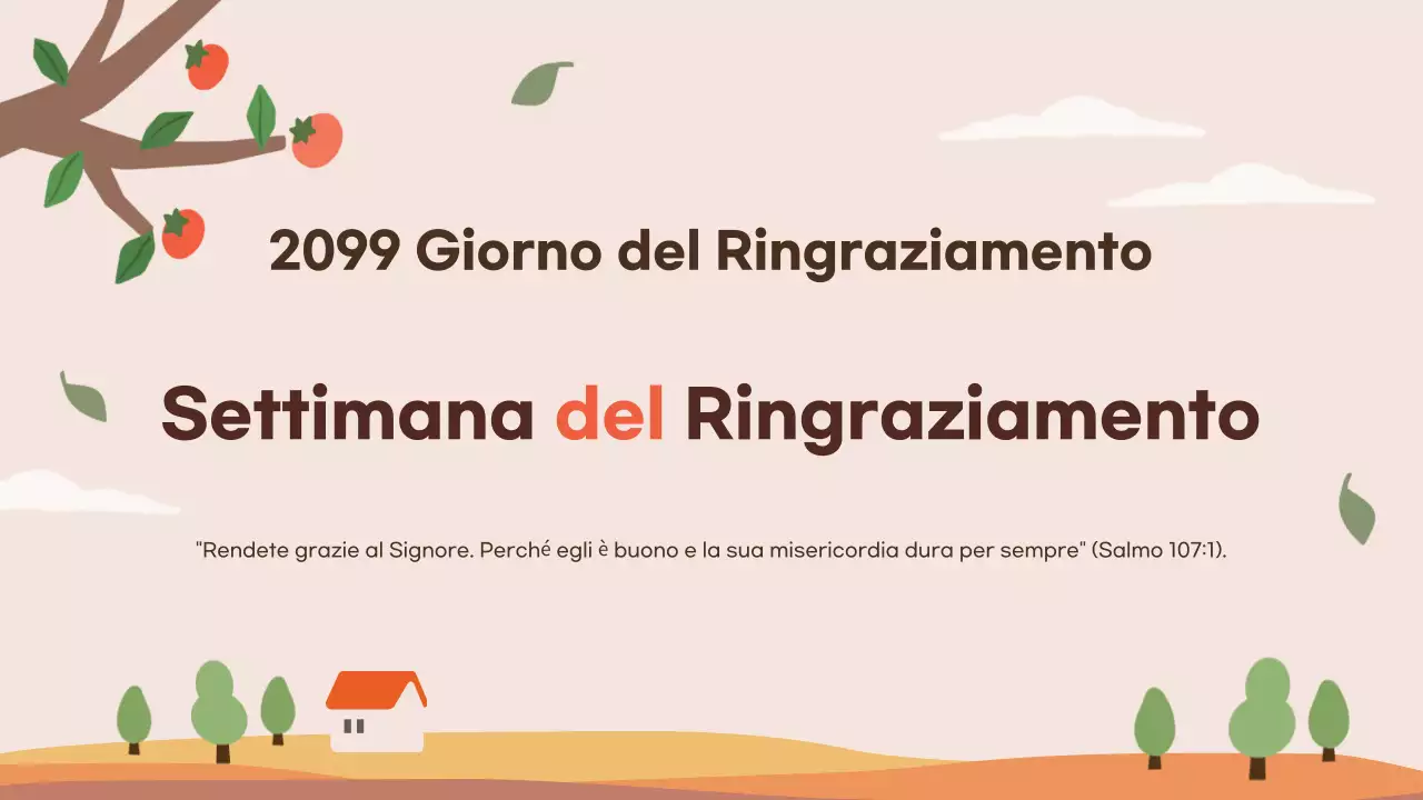 Beige Semplice celebrazione del Ringraziamento