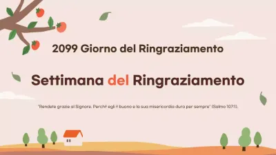 Beige Semplice celebrazione del Ringraziamento