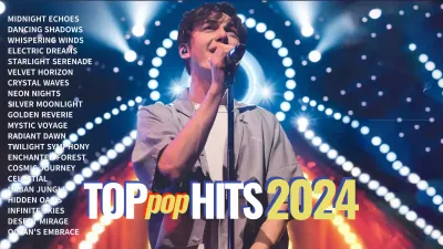 blaue moderne Musik-Wiedergabeliste