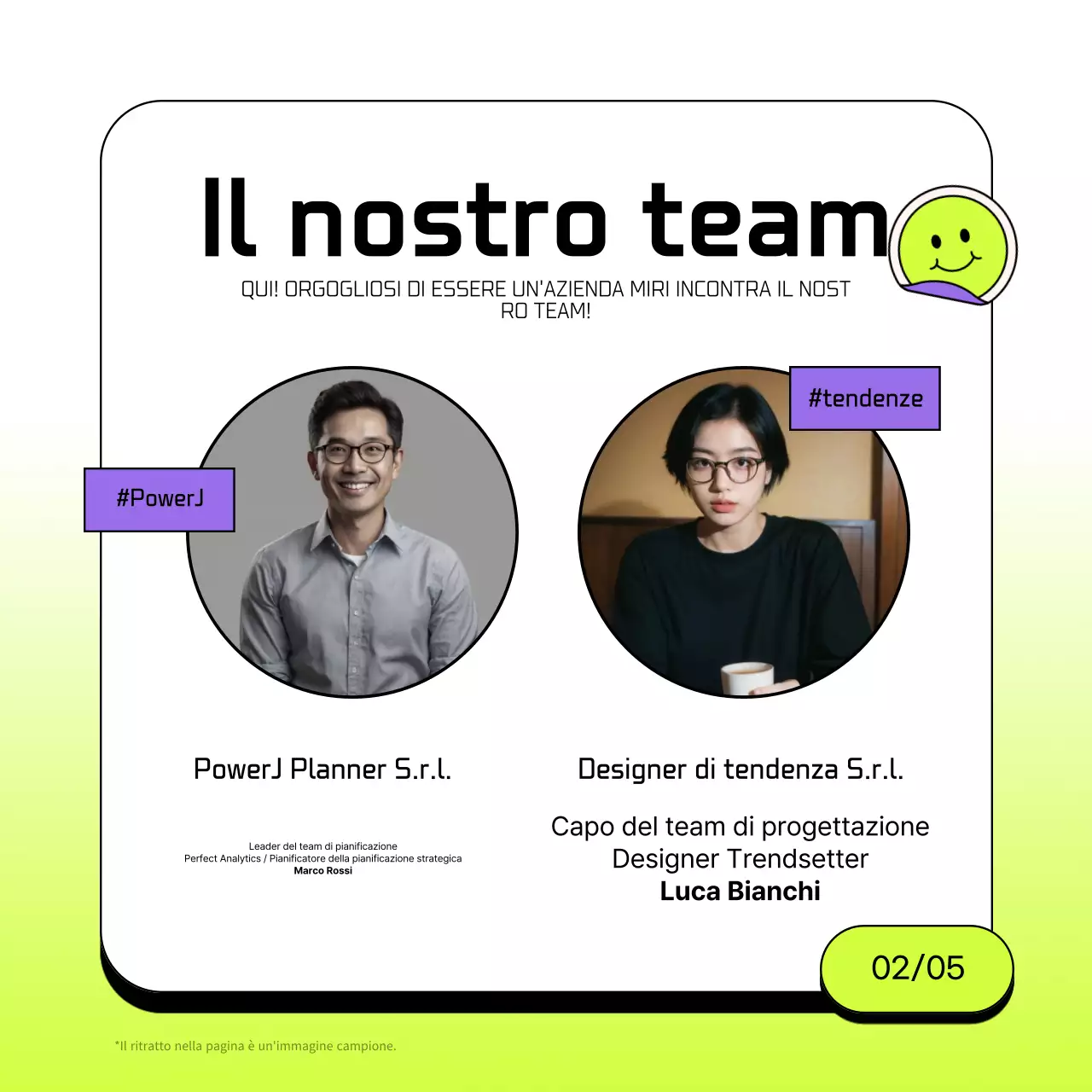 Lettera di presentazione aziendale semplice in chartreuse e bianco