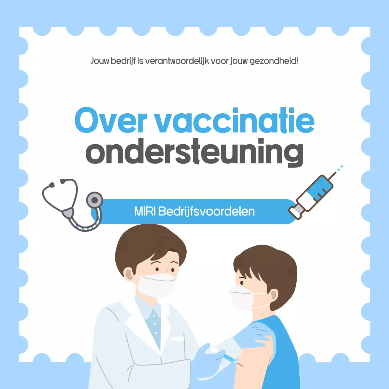 Lichtblauwe eenvoudige gezondheidsgids