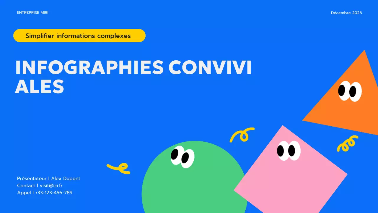 guide de l'infographie moderne bleue