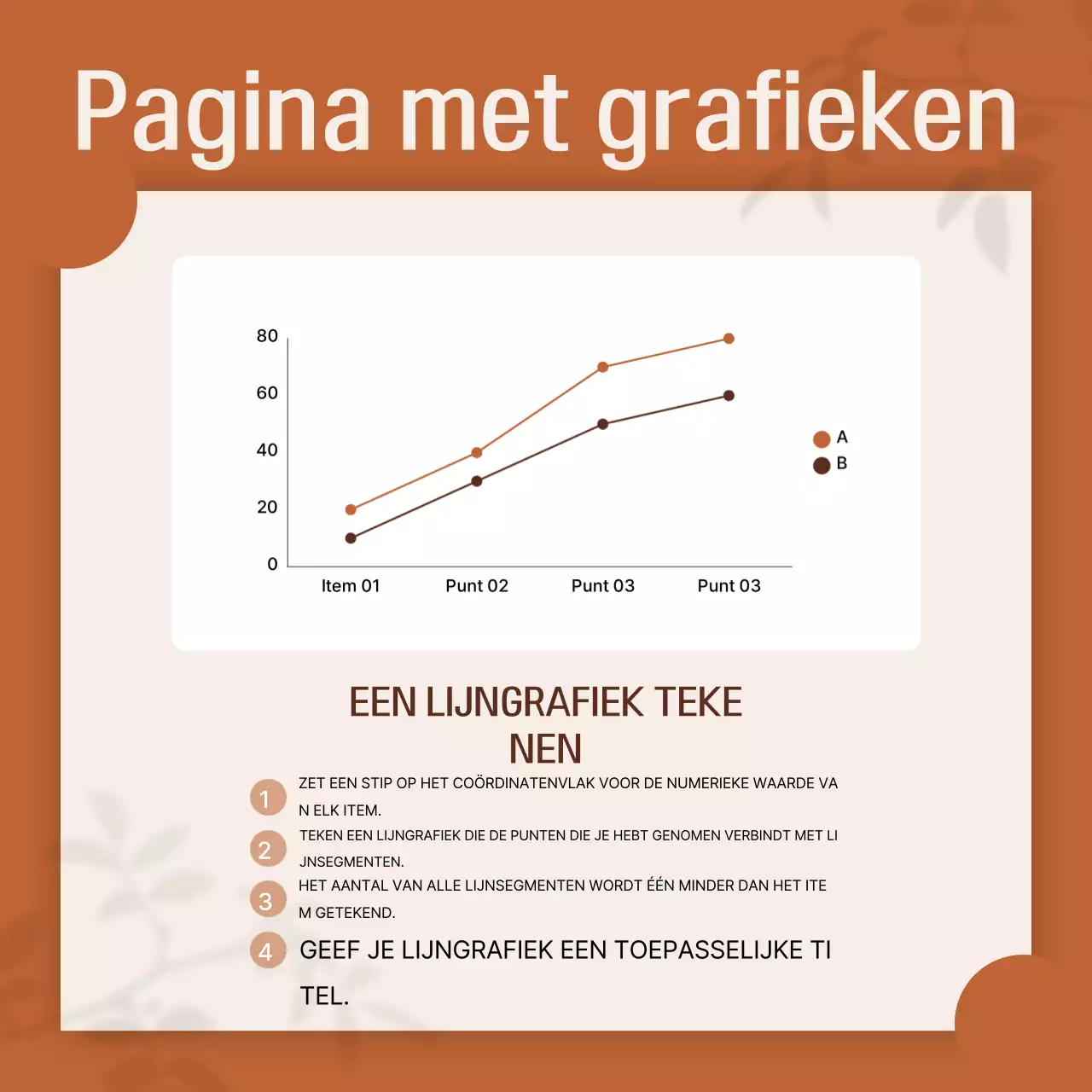 Oranje eenvoudige ontwerpdocumentatie
