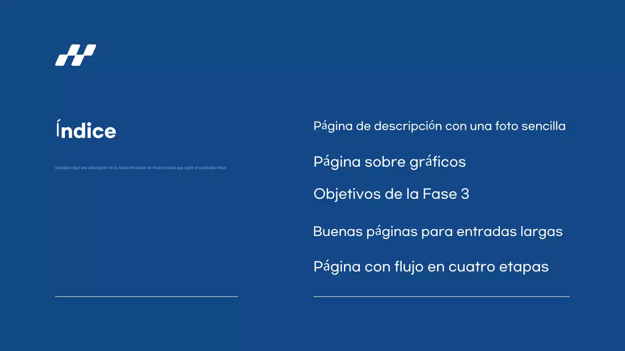 Informe de presentación sencillo en azul y gris, rápido y fácil de editar