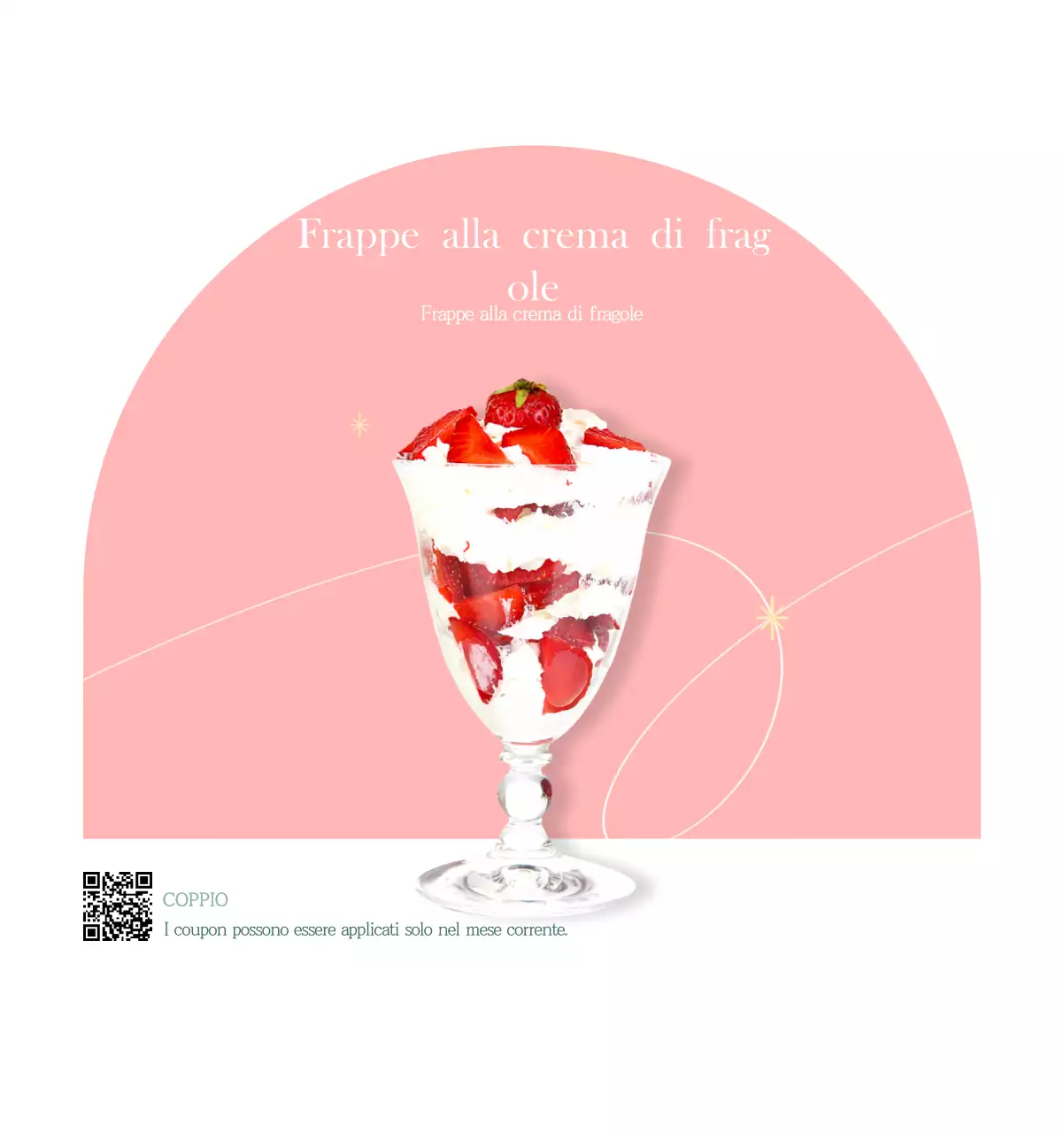 Un moderno calendario dei caffè con i consigli per la bevanda del mese