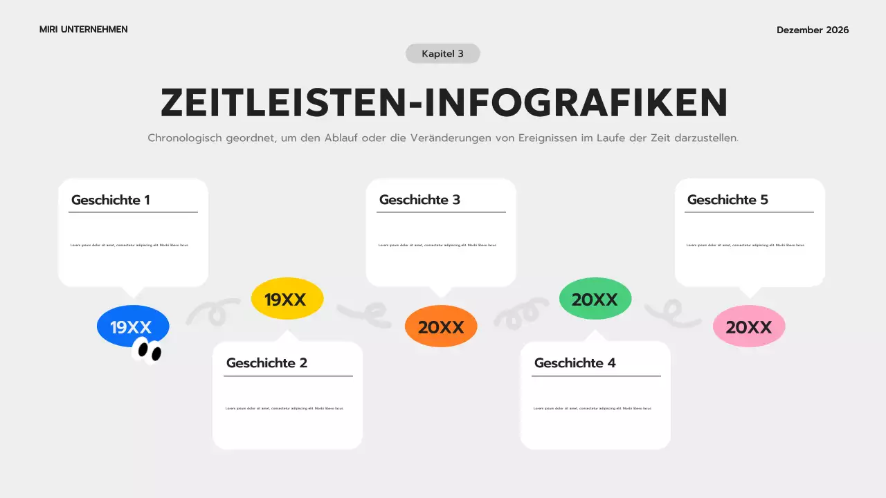 blaue moderne Infografik Leitfaden