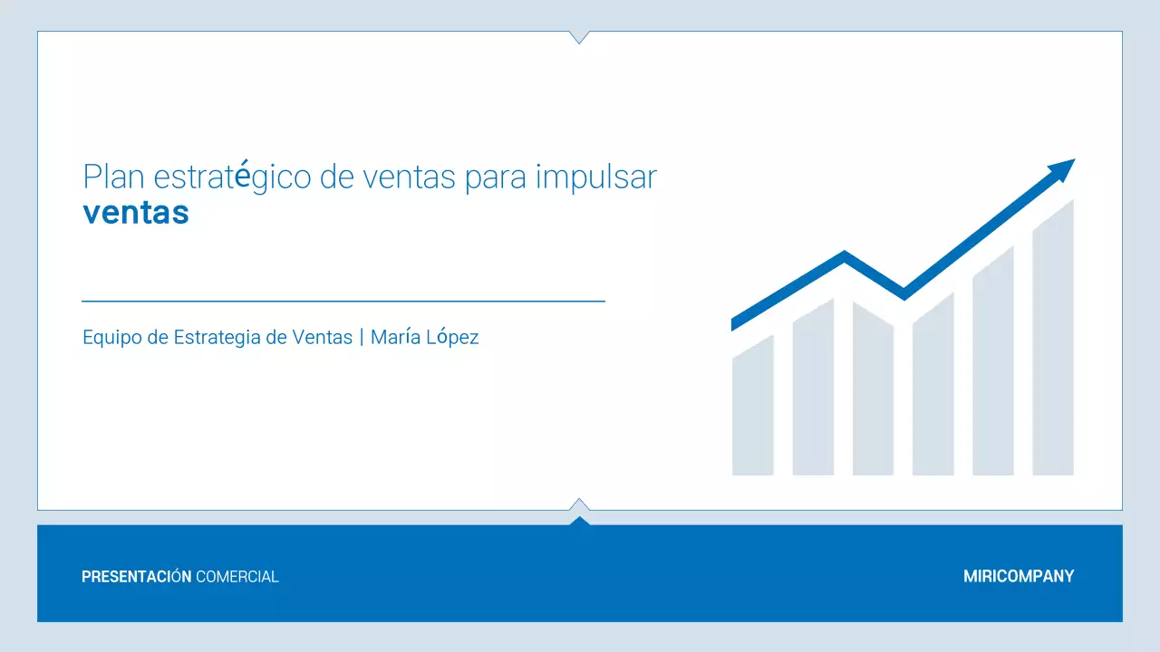 Folleto Blue Modern Business