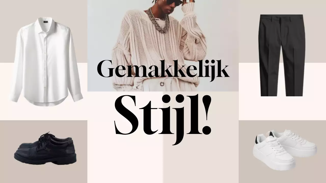 Beige moderne mode advertentie