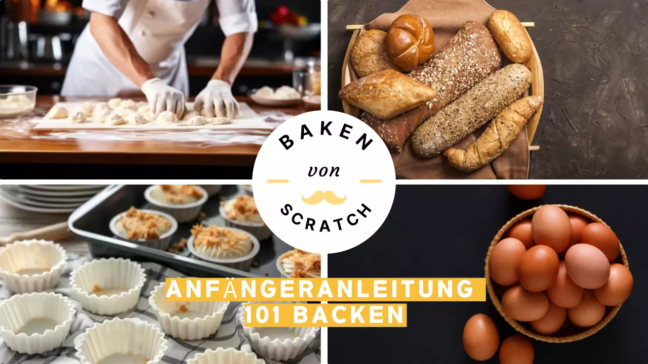 gelb braun weiß klassisch backen Anleitung modern Stil