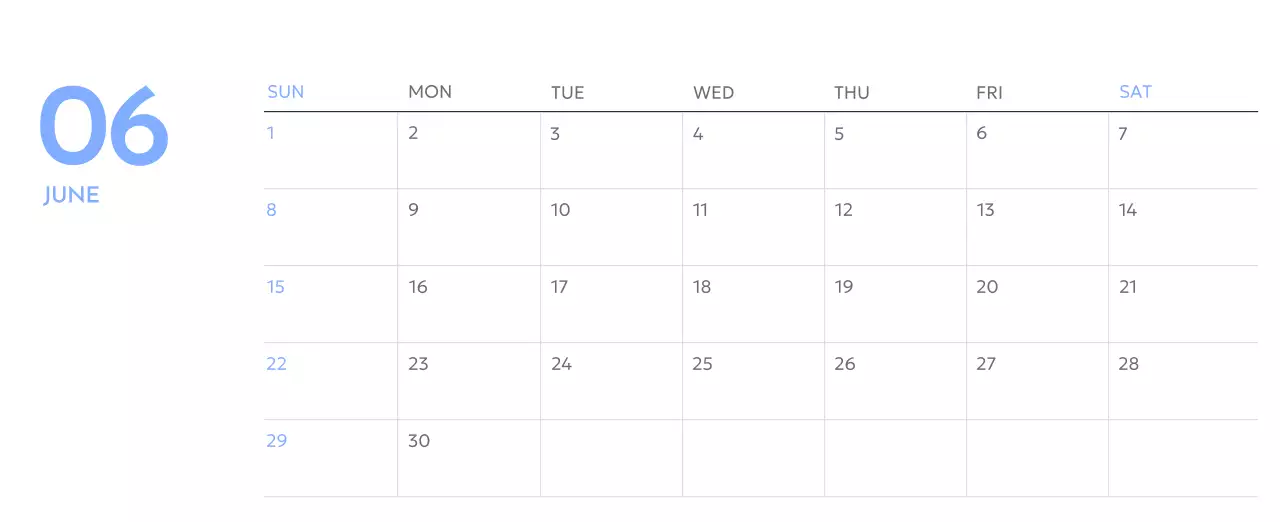青色が映えるフォトゴールトラッカーカレンダー