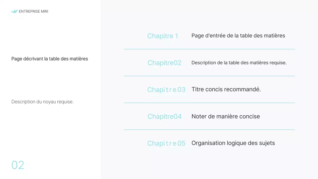 Rapport d'activité d'une entreprise moderne en gris et bleu clair