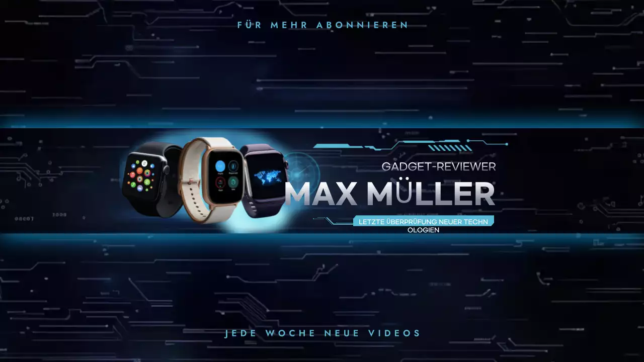 Blue Modern Technology Förderung