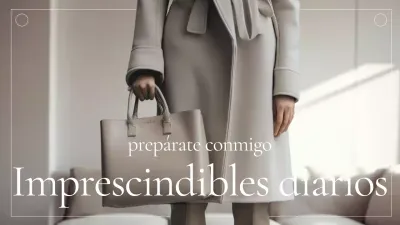 Anuncio de Moda Elegante Beige
