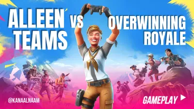 Kleurrijke moderne game-advertentie