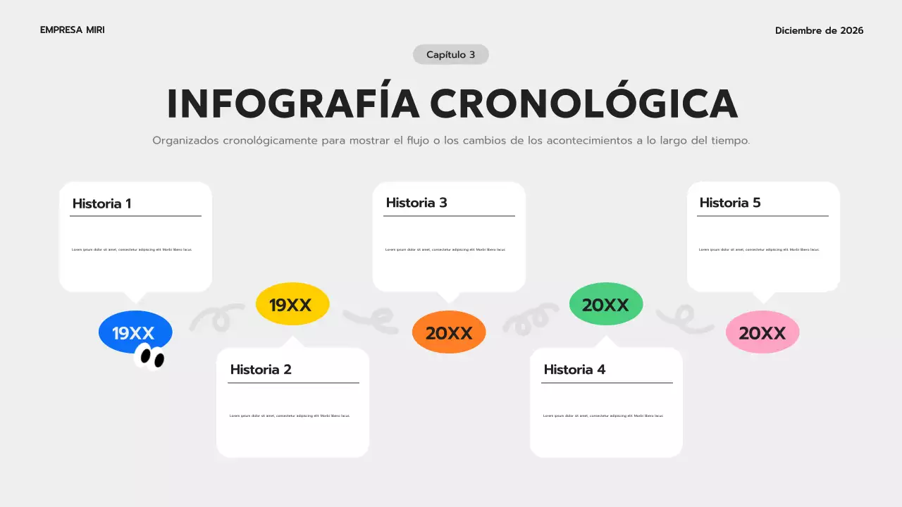 guía de infografía moderna azul