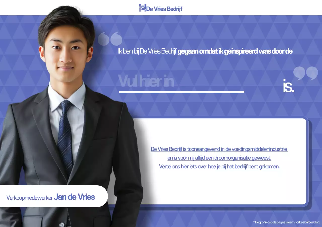 Blue Modern Werving Sollicitatiebrief