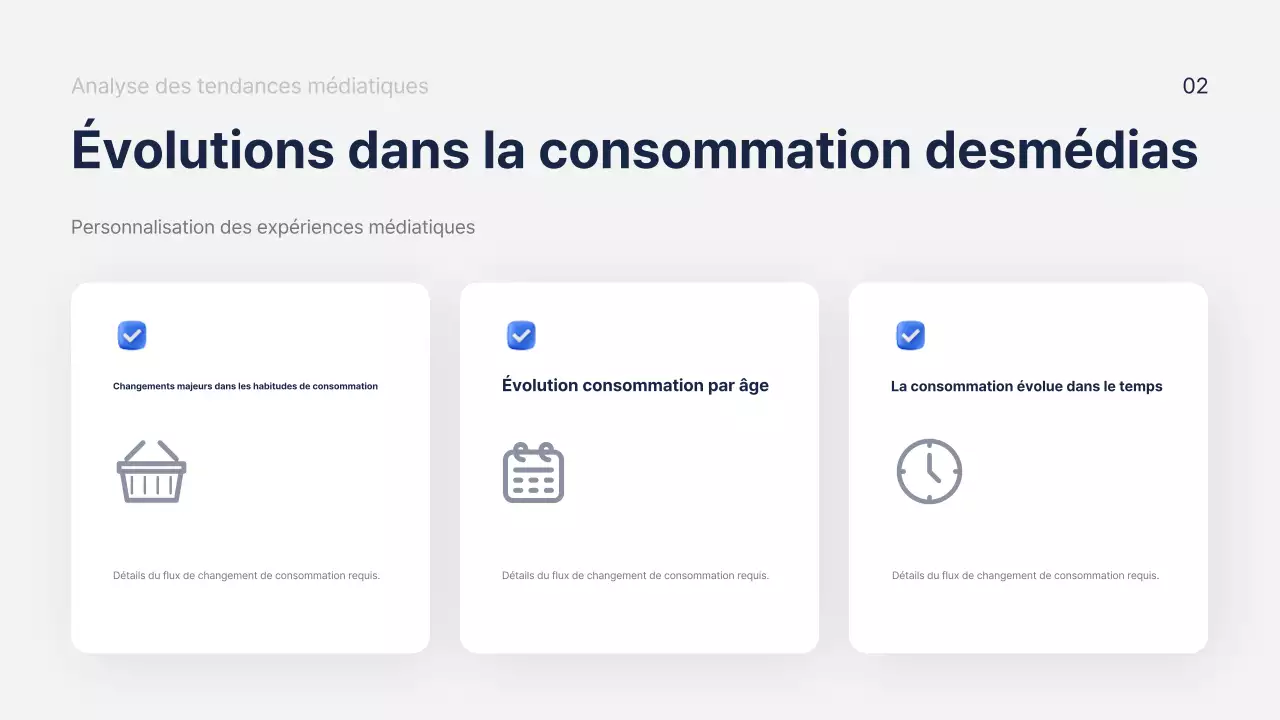 Rapport d'analyse marketing moderne bleu marine