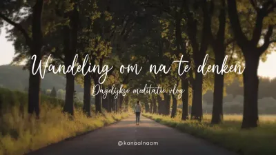 Groen dagelijkse meditatie vlog minimale stijl