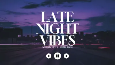 lila Retro-Musik-Wiedergabeliste