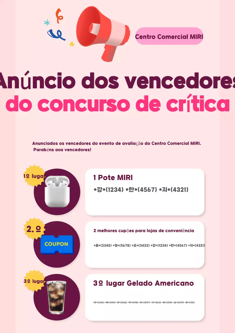 Promova o seu evento rosa arrumado