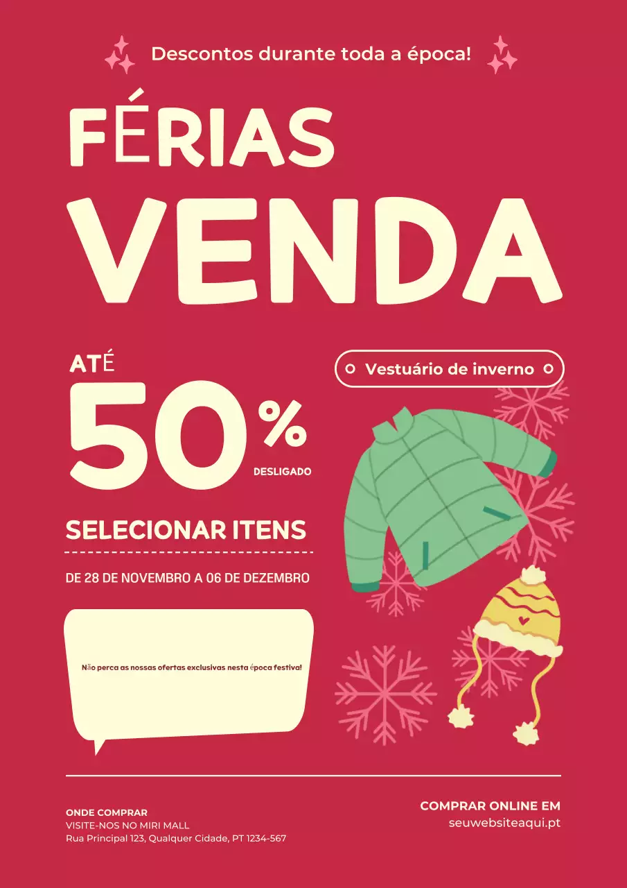 Grande promoção de férias