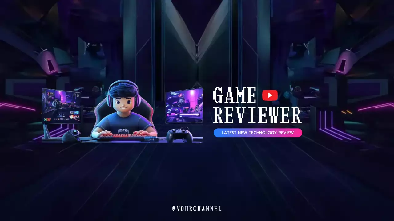 Neon Cyber Game Review Promotion YouTube Thumbnail