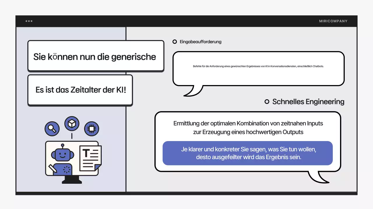 Einfaches AI-Alphabetisierungstraining in Blau und Schwarz
