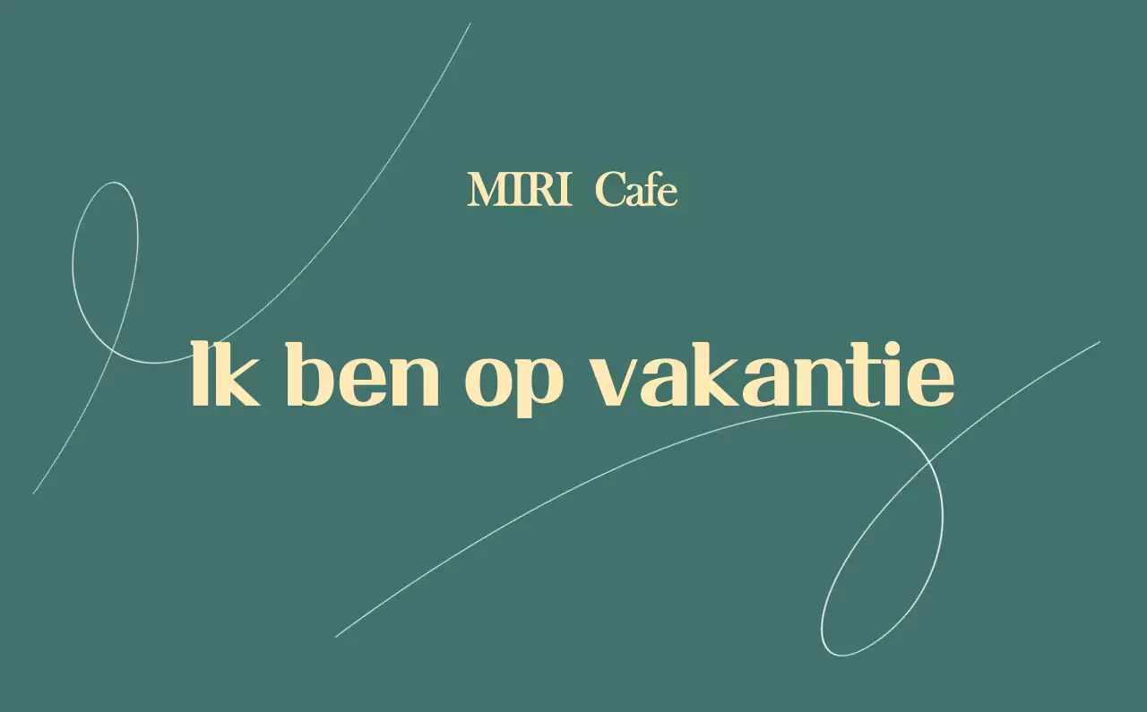 Een moderne cafékalender met aanbevelingen voor de drank van de maand