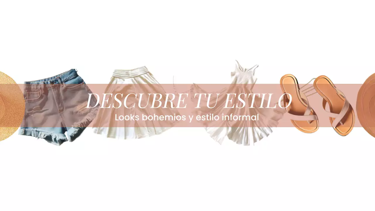 Beige Boho Fashion YouTube Channel Art