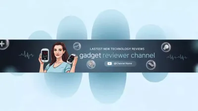 Blue Modern Technology Promotion YouTube Thumbnail