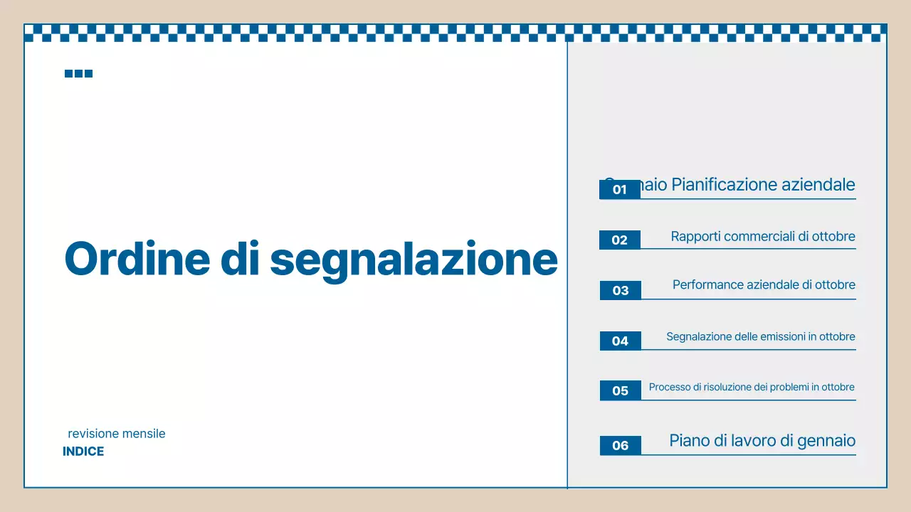 Rapporti di marketing Blue Basic