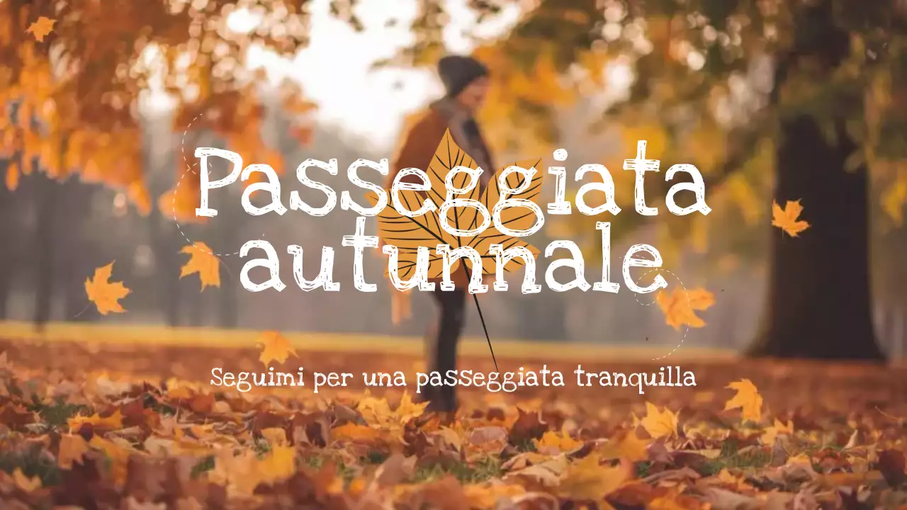 passeggiata autunnale arancione vlog