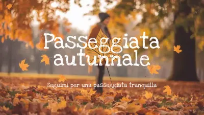 passeggiata autunnale arancione vlog