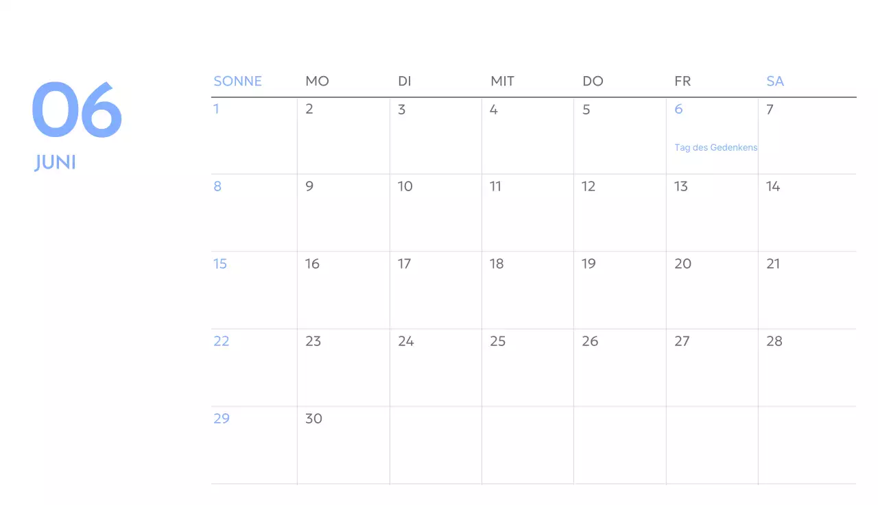 Foto-Zielverfolgungskalender mit einem Hauch von Blau
