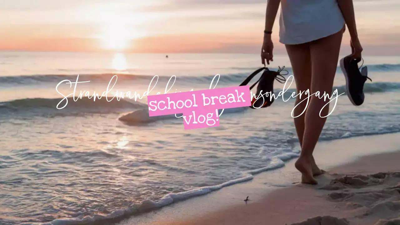 orange school break vlog