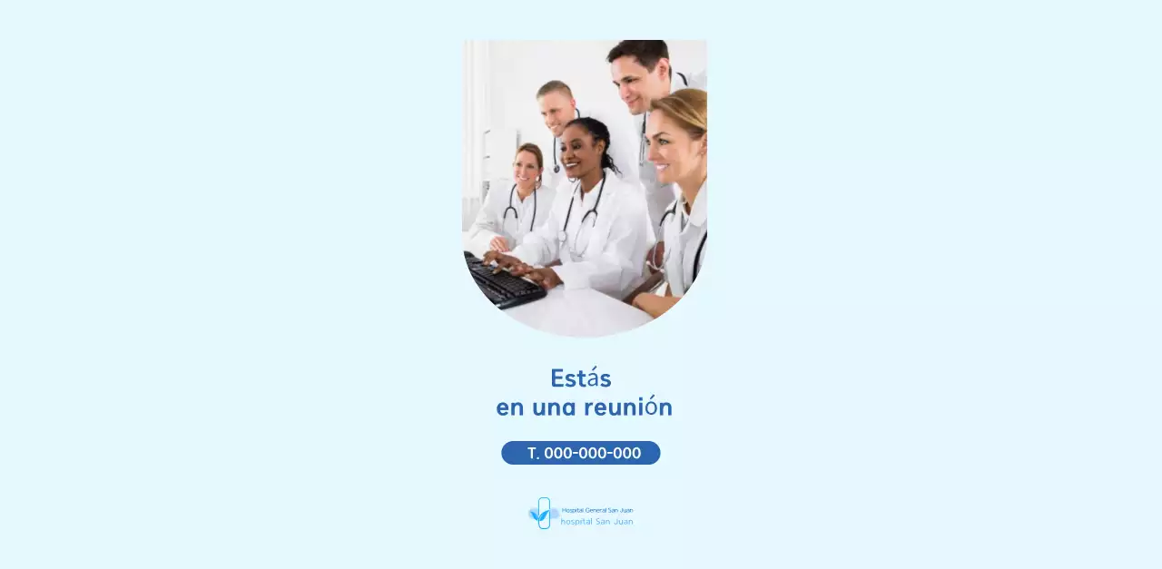 Calendario del Hospital Moderno Azul