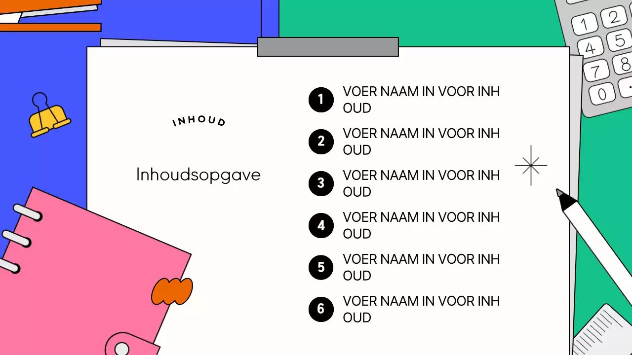 Een groene en aaibare zakelijke briefing