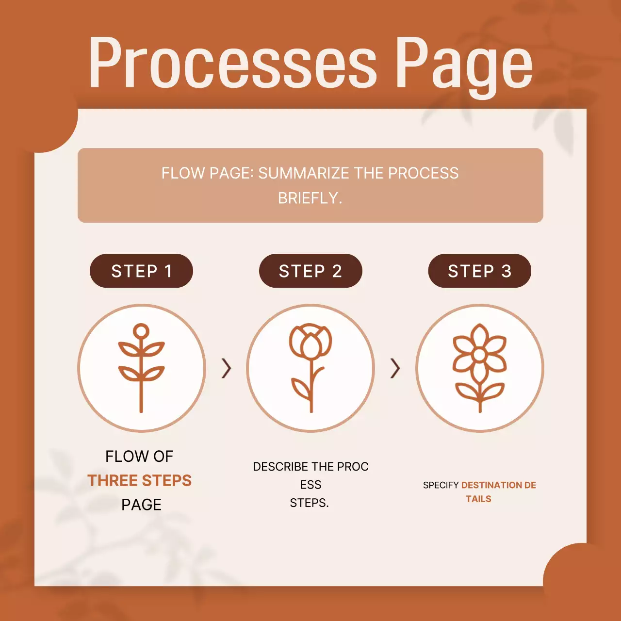 Guia de modelo simples laranja Instagram Carousel