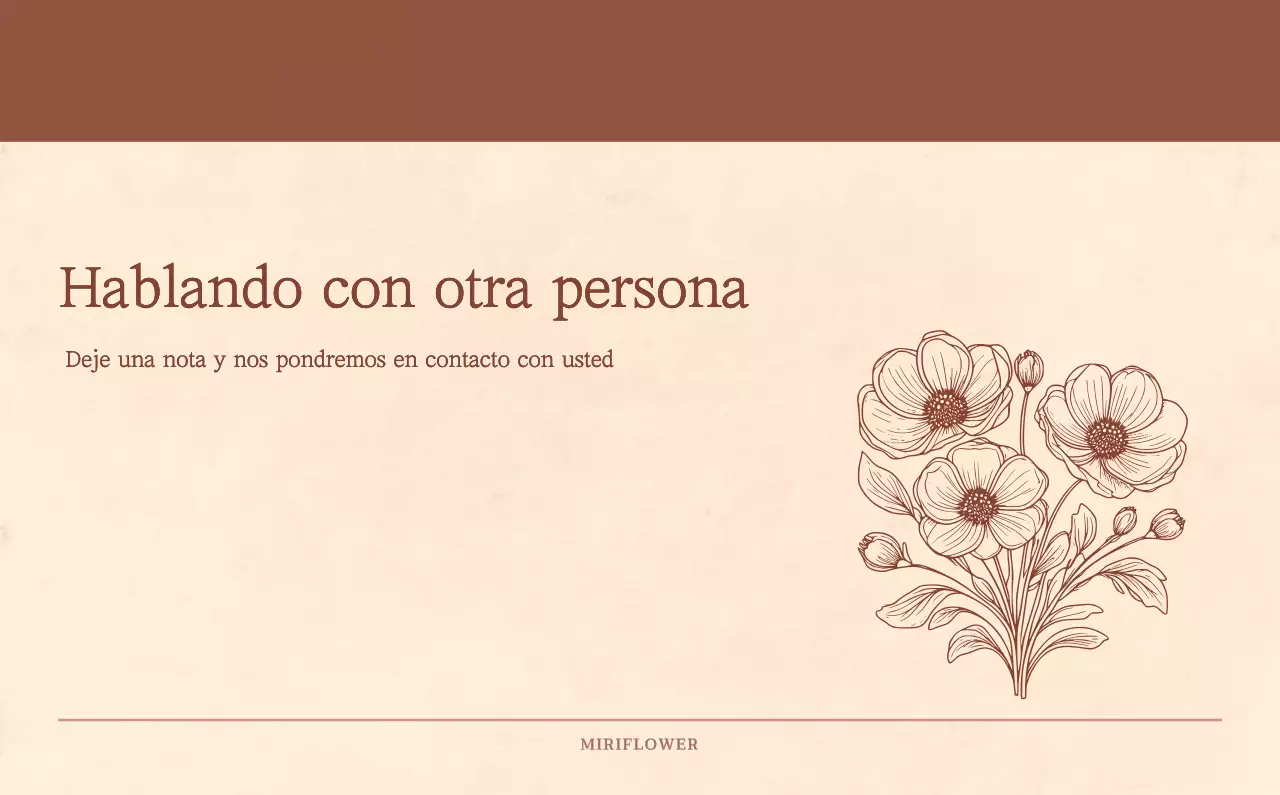 Un calendario sentimental de floristería en papel de lana marrón claro y marrón concepto